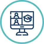 Módulo de aula virtual de Control Academic para clases en línea, gestión de contenidos y educación digital en colegios