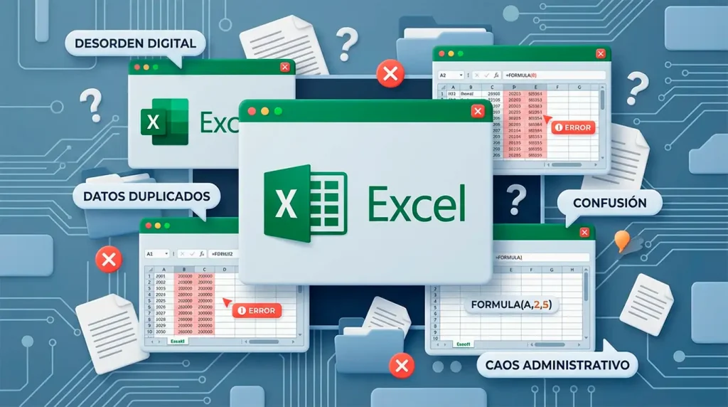 Excel como herramienta de calculo pero que fragmenta la informacion