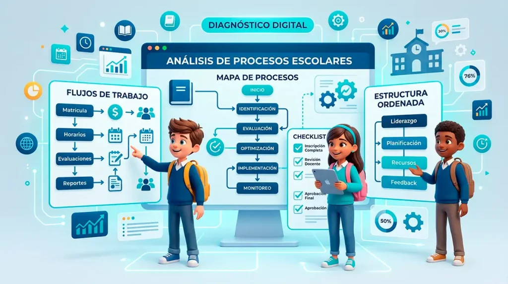 el flujo de trabajo se optimiza facilmente con una plataforma de gestion academica integral