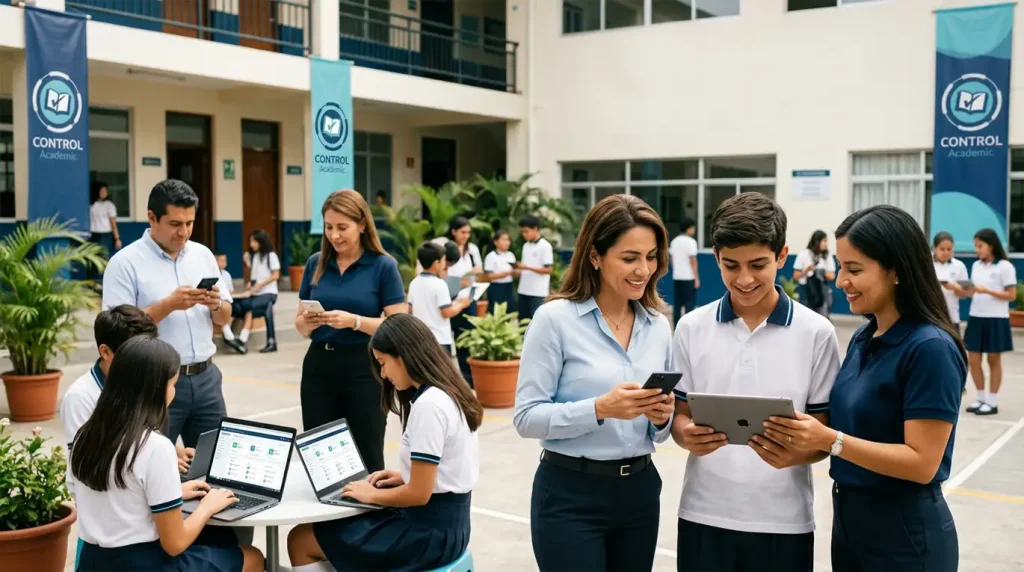 La plataforma academica permite que aun siendo tu colegio sea pequeño obtenga un gran nivel