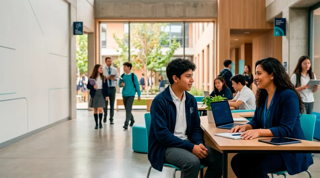 tecnologia y bienestar escolar para estudiantes del colegio