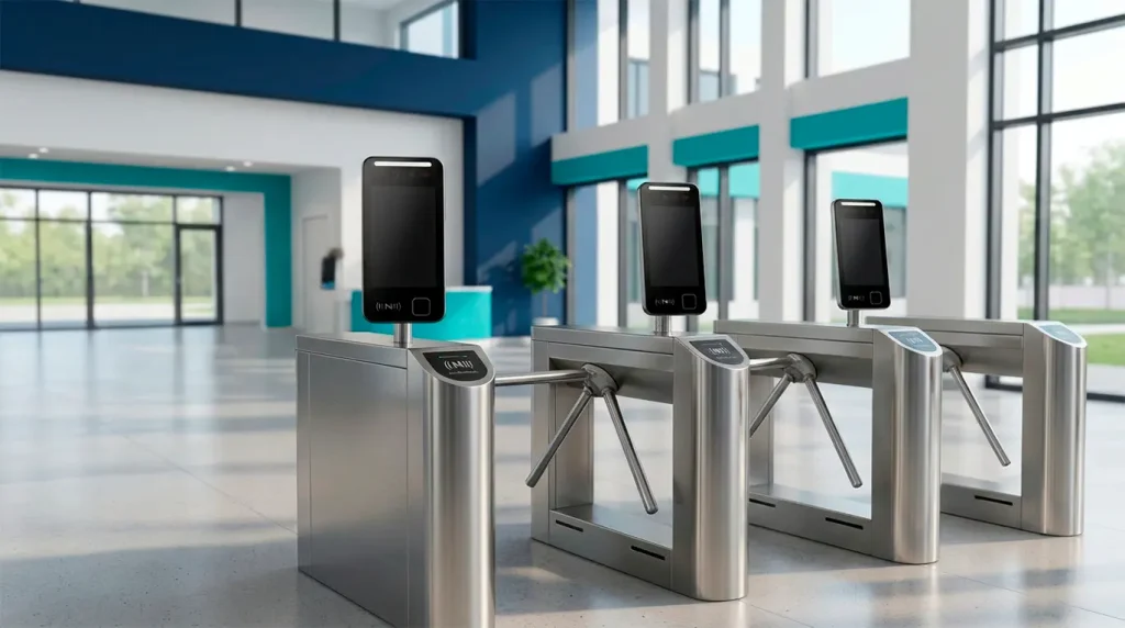 los torniquetes permiten controlar los ingresos automatizados por medio de la plataforma